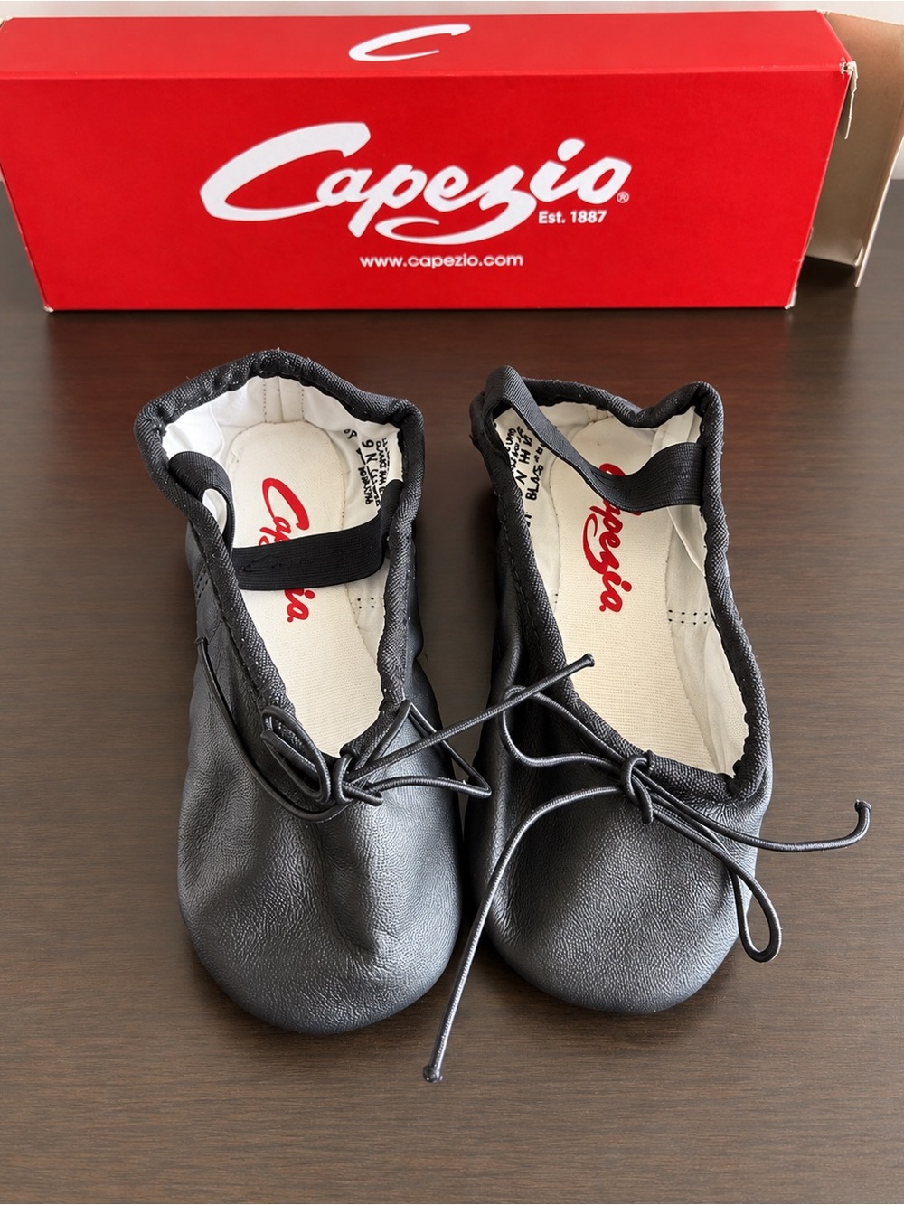Capezio Daisy Toddler Ballet Shoes Size 9N Black New in Box Never Worn
